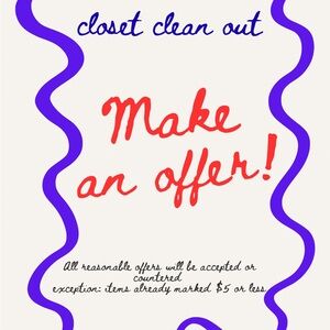 Closet clean out time!!